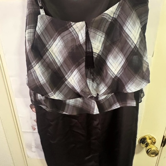 BCBGMaxAzria Monochrome Plaid Dress - Picture 2 of 4